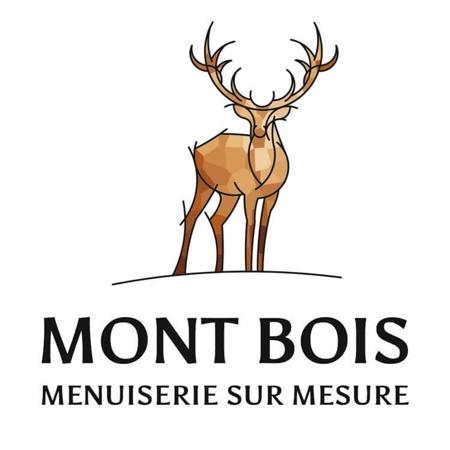 Création  du logo d'une menuiserie d'Embrun par Sylvie Brossois graphiste (Gap, Hautes-Alpes en région PACA)