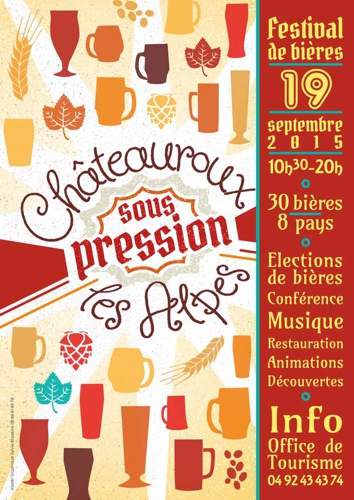 Création d'une affiche pour évènement annuel local par Sylvie Brossois graphiste (Gap, Hautes-Alpes en région PACA)