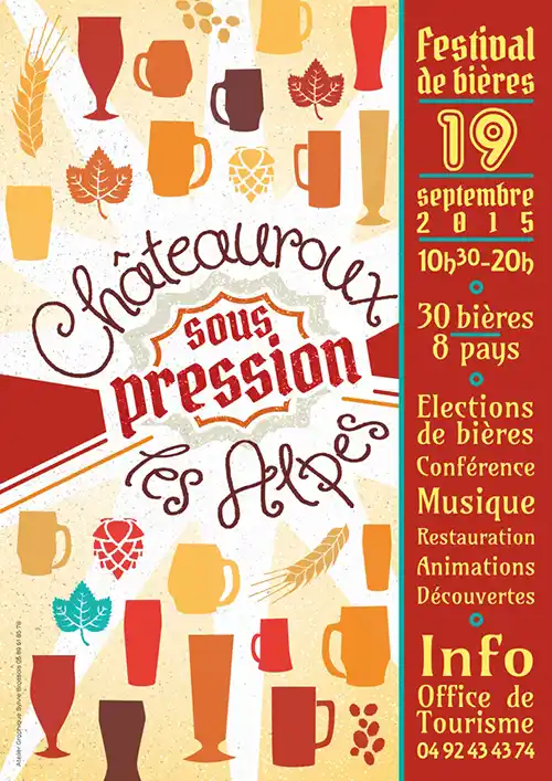 Création d'une affiche pour évènement annuel local sur la bière
