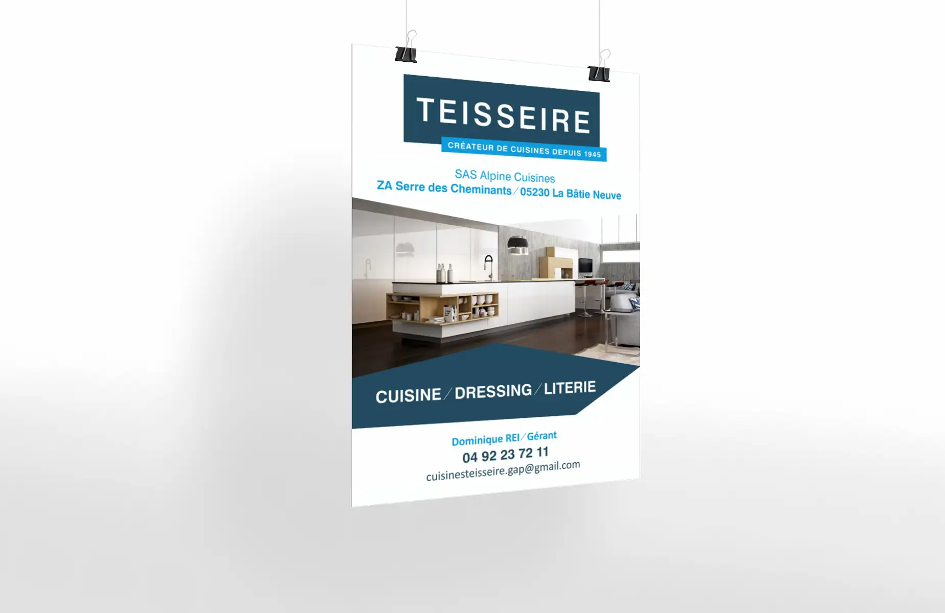 Création d'une affiche imprimée sur bâche