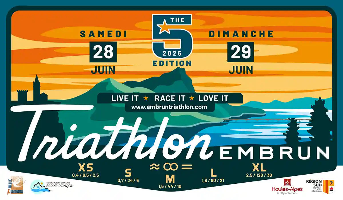 Affiche et renouvellement du graphisme pour un événement sportif international à Embrun