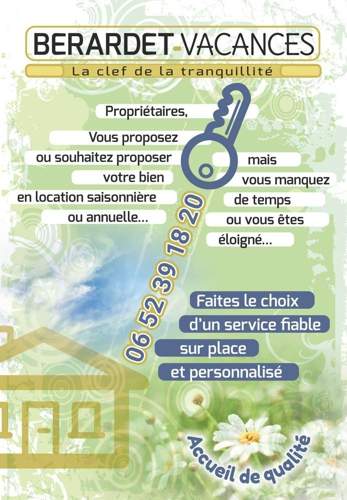 Création d'un flyer pour une conciergerie de Briançon par Sylvie Brossois graphiste (Gap, Hautes-Alpes en région PACA)