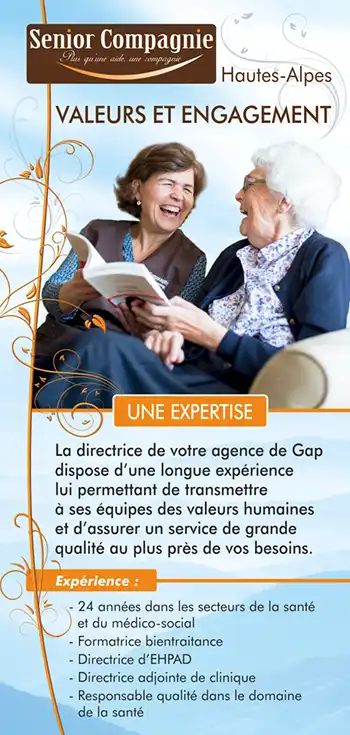 Création d'un flyer pour une entreprise d'aide à la personne de Gap