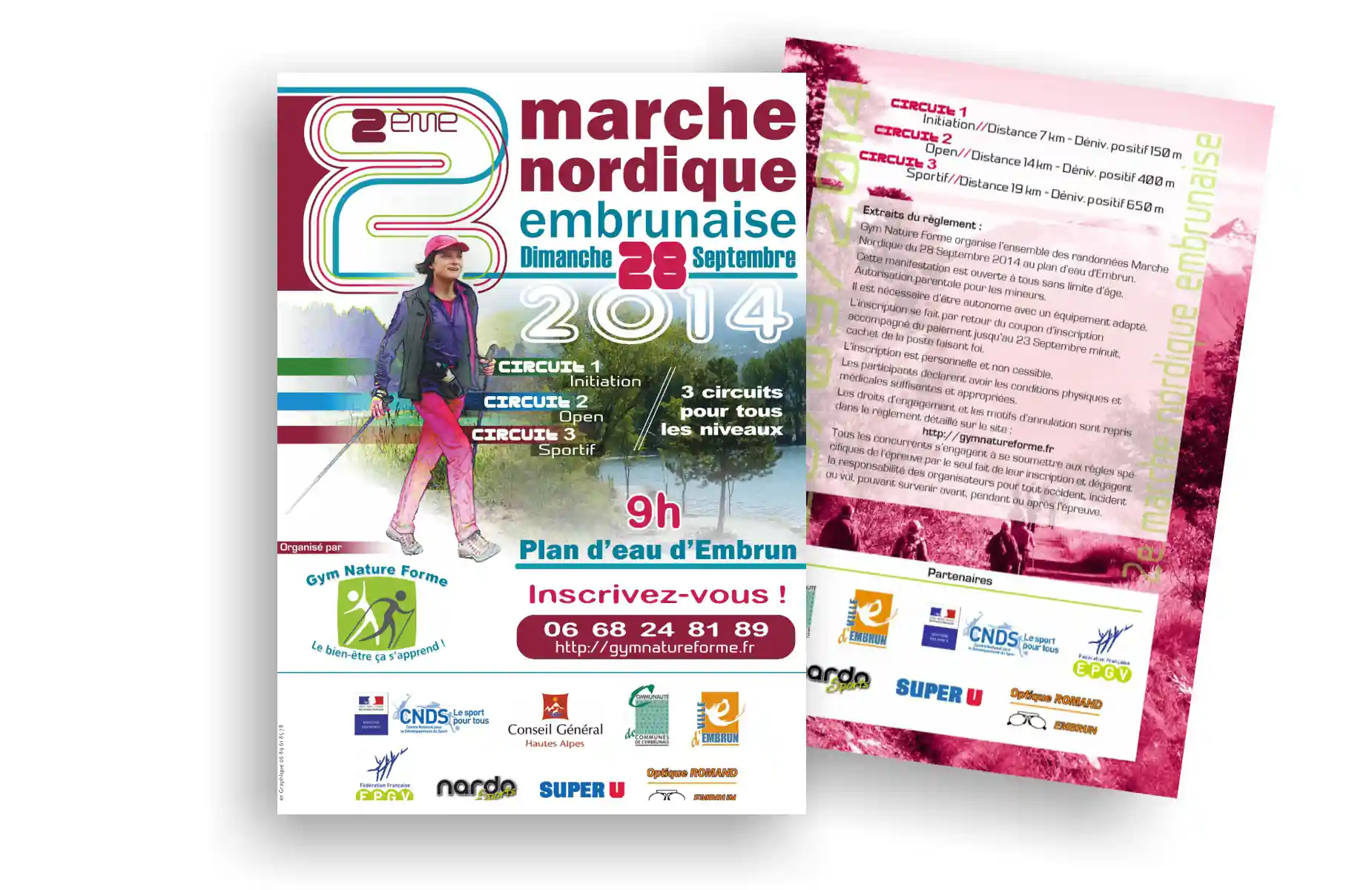 Création d'affiches et flyers pour un évènement sportif à Embrun