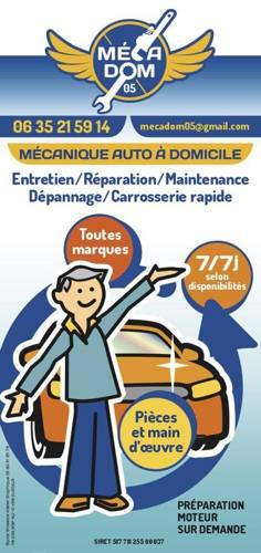 Création d'un flyer pour un mécanicien par Sylvie Brossois graphiste (Gap, Hautes-Alpes en région PACA)