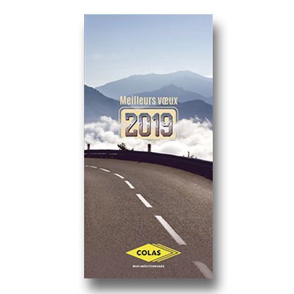 Création d'une carte de vœux d'une entreprise de Gap par Sylvie Brossois graphiste (Gap, Hautes-Alpes en région PACA)