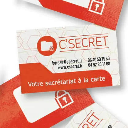 Création d'une carte de visite pour une assistante administrative indépendante de Gap