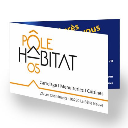 Création d'une carte de visite pour un groupement d'entrepreneurs par Sylvie Brossois graphiste (Gap, Hautes-Alpes en région PACA)