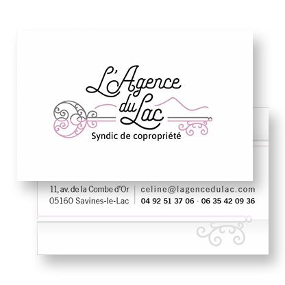 Création d'une carte de visite pour un syndic par Sylvie Brossois graphiste (Gap, Hautes-Alpes en région PACA)