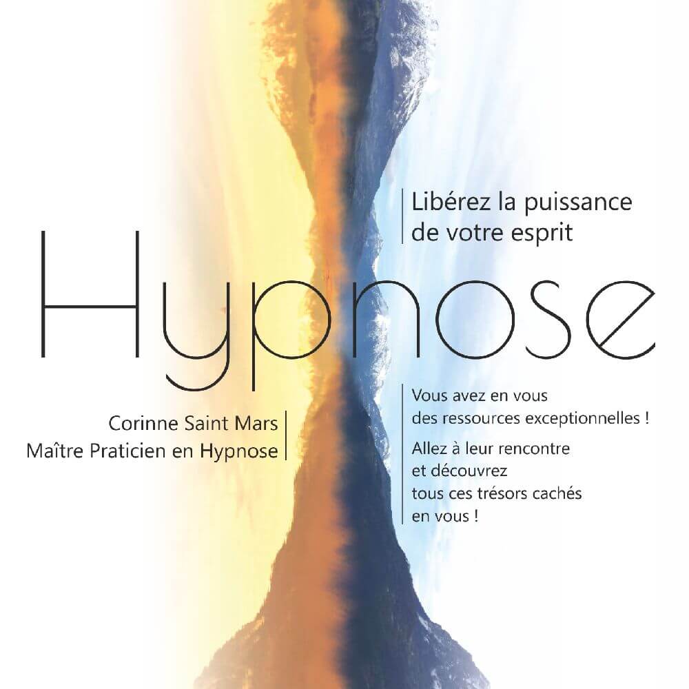 Création d'une plaquette commerciale pour un hypnotiseur de Gap par Sylvie Brossois graphiste (Gap, Hautes-Alpes en région PACA)