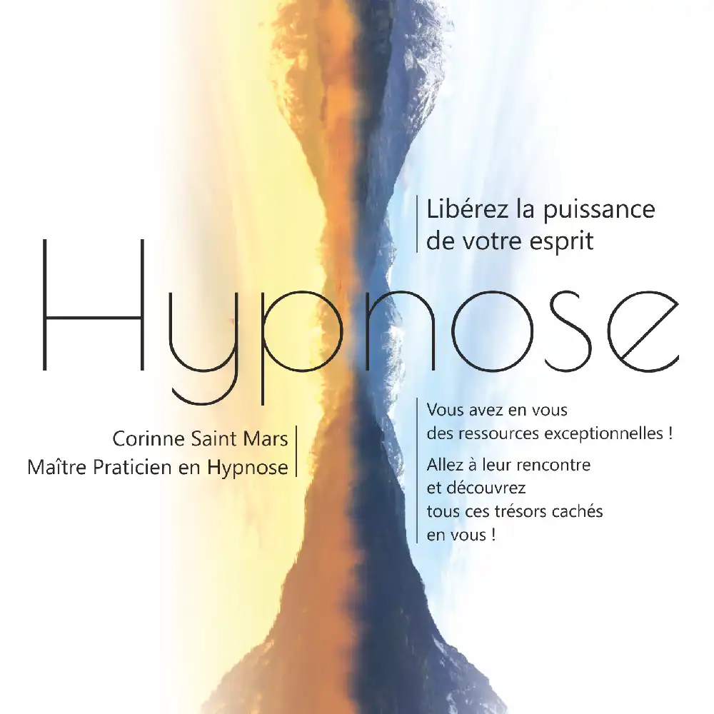 Création d'une plaquette commerciale sur papier de création pour un hypnotiseur de Gap