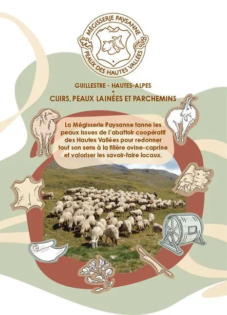 Plaquette et identité visuelle d'une coopérative paysanne spécialiste de la mégisserie
