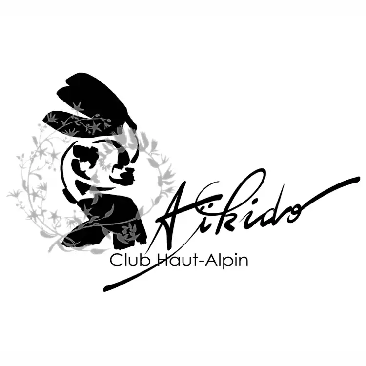 Création du logo d'un club d'Aïkido par Sylvie Brossois graphiste à Embrun (Gap, Hautes-Alpes, région PACA)