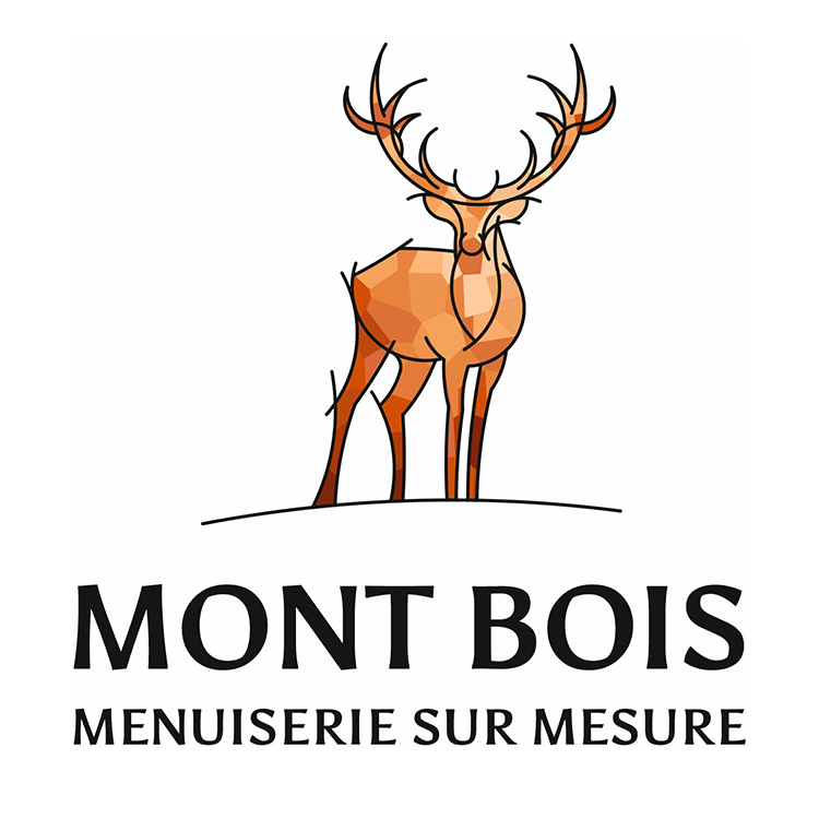 Logo, carte de visite, documents de communication d'un menuisier par Sylvie Brossois graphiste à Embrun (Gap, Hautes-Alpes, région PACA)