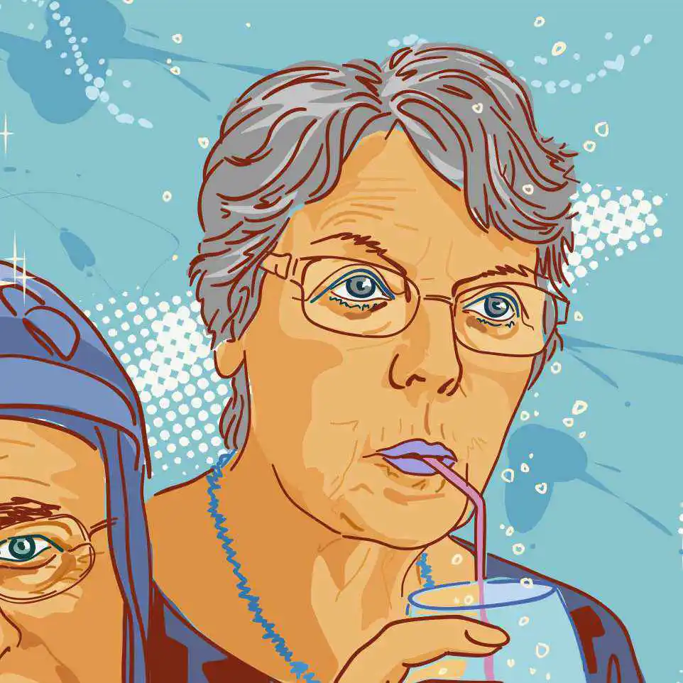 Portraits numériques dans un graphisme gai et coloré