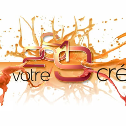 Création d'une illustration pour une carte de vœux virtuelle par Sylvie Brossois graphiste (Gap, Hautes-Alpes en région PACA)