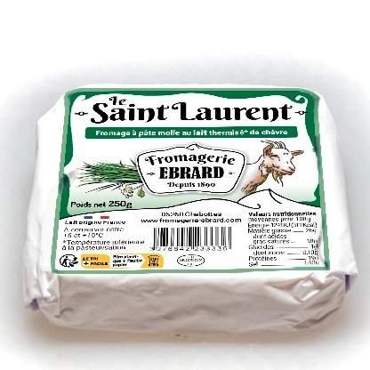 Création du packaging emballage papier d'un fromage a pate molle par Sylvie Brossois graphiste (Gap, Hautes-Alpes en région PACA)