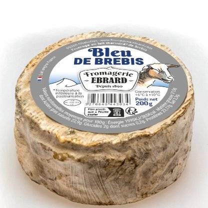 Création d'étiquette pour fromages de brebis de marque Ebrard par Sylvie Brossois graphiste (Gap, Hautes-Alpes en région PACA)