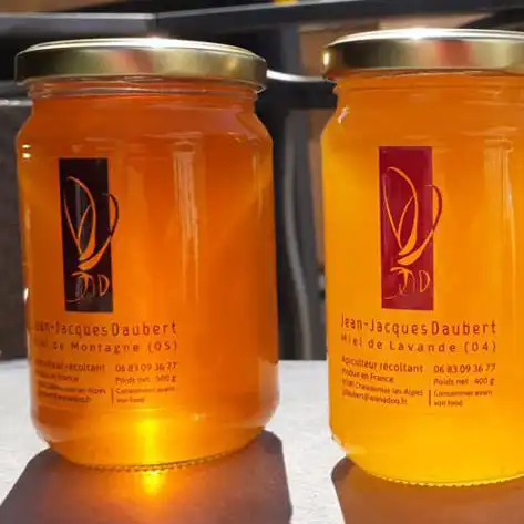 Création d'étiquettes autocollantes pour des pots de miel des Hautes-Alpes