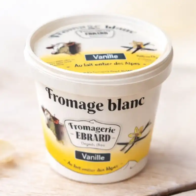 Packaging - décor de seau de fromage blanc à la vanille