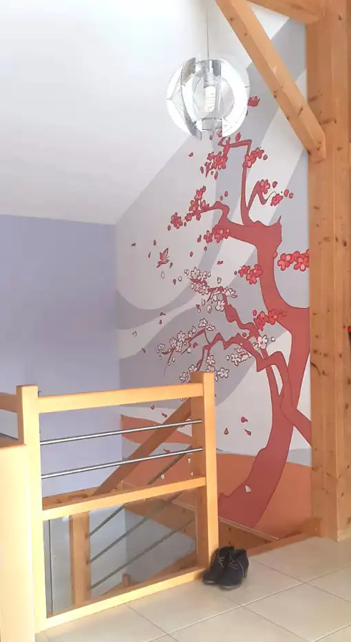 Création d'une décoration murale pour le pavillon d'un particulier à Gap
