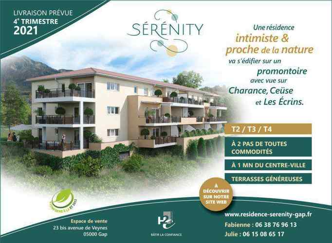 Création de la publicité presse d'un programme immobilier à Gap par Sylvie Brossois graphiste (Gap, Hautes-Alpes en région PACA)