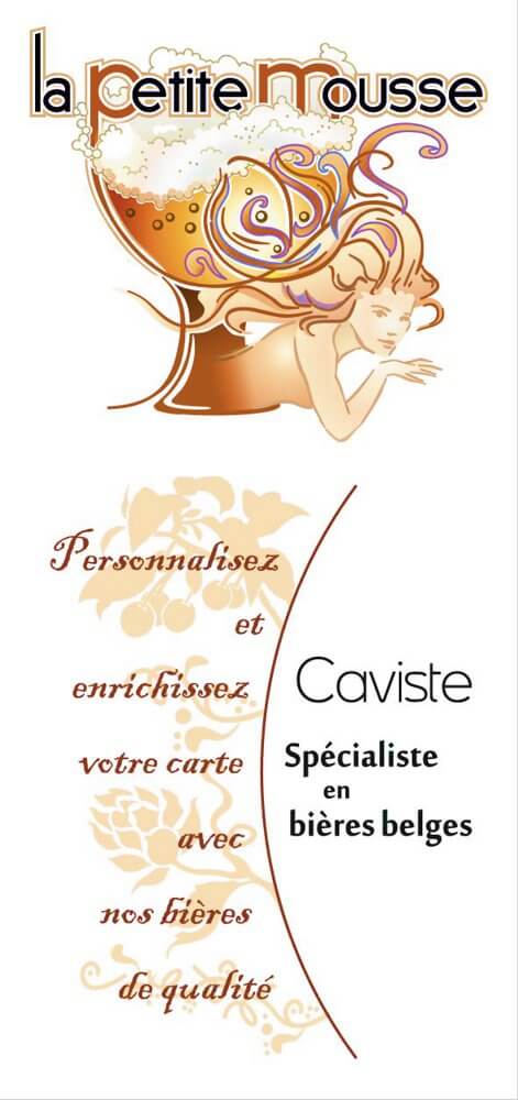 Création d'un dépliant commercial pour un caviste par Sylvie Brossois graphiste (Gap, Hautes-Alpes en région PACA)