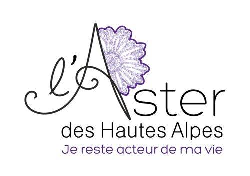 Étude numéro 1 du logo de l'Aster des Hautes-Alpes de Gap par Sylvie Brossois graphiste à Embrun dans les Hautes-Alpes (Gap, Embrun, Briançon).