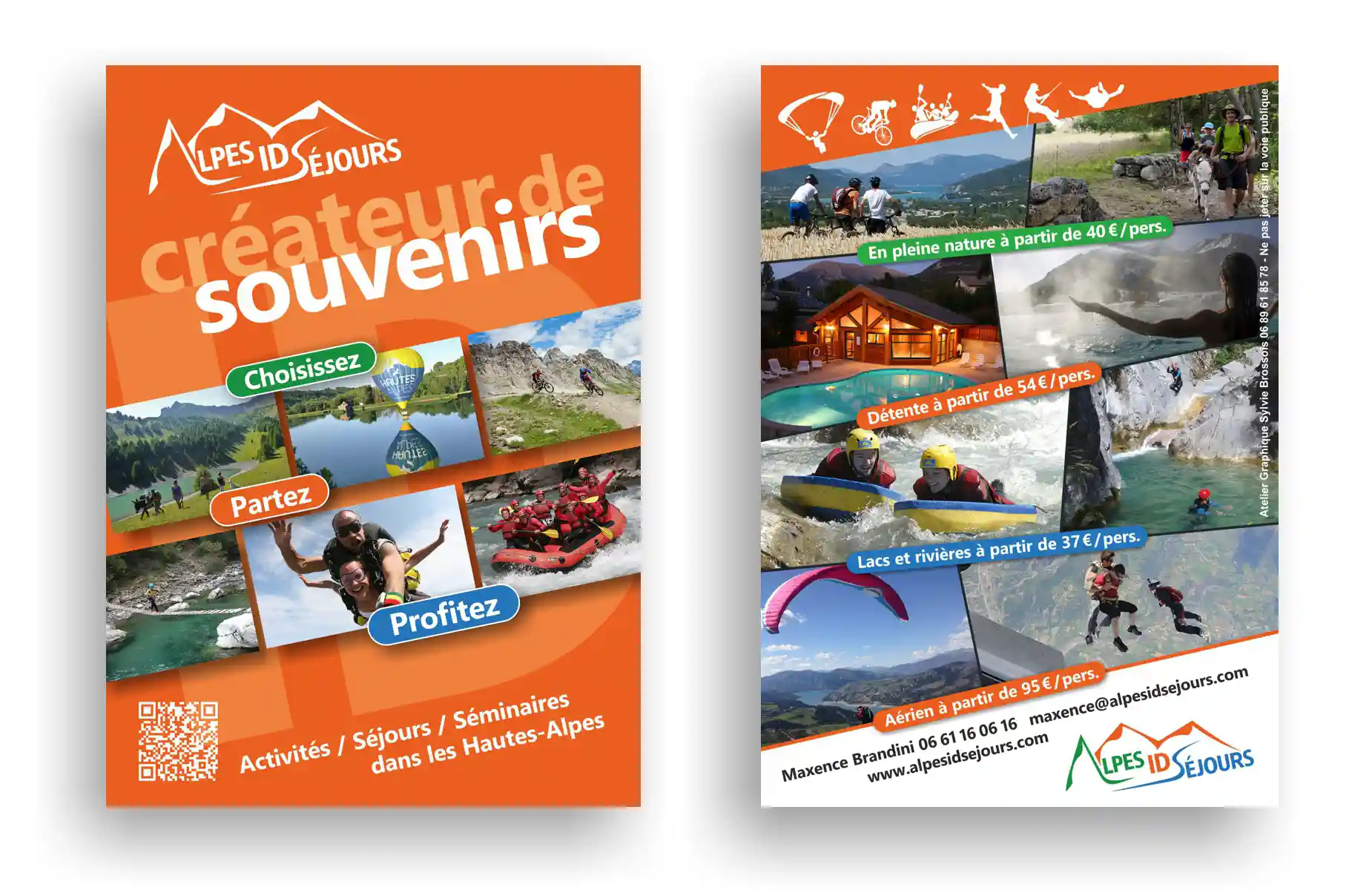 Création d'un flyer pour une entreprise du secteur du tourisme