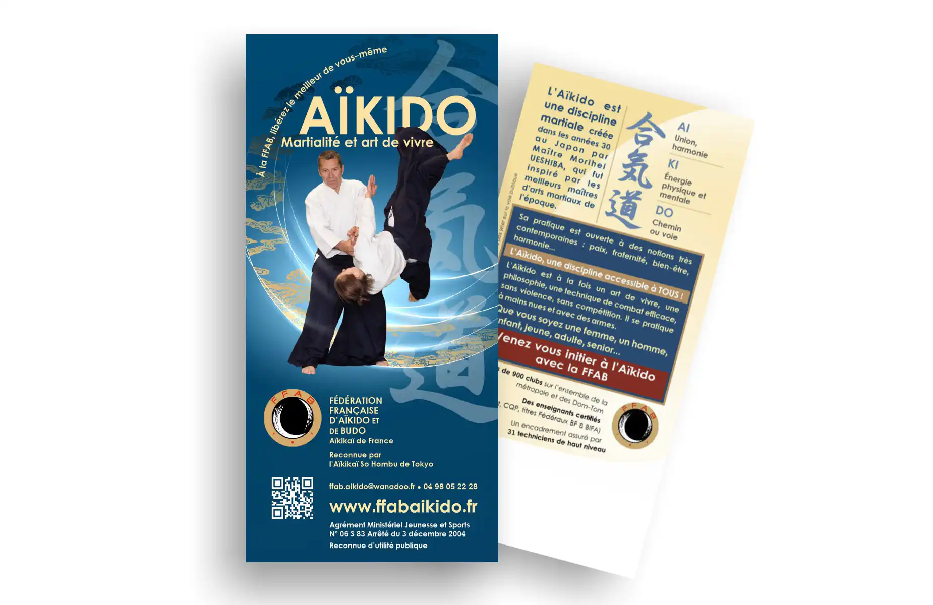 Création du flyer de la Fédération Française d'Aïkido et de Budo