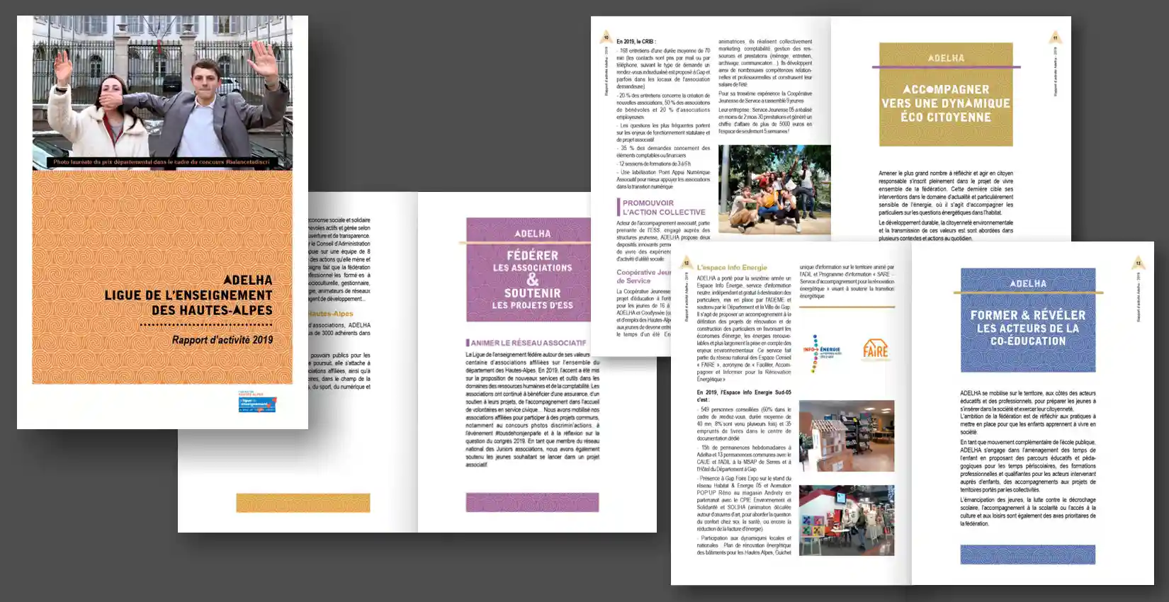 Création d'un rapport annuel d'activité 24 pages
