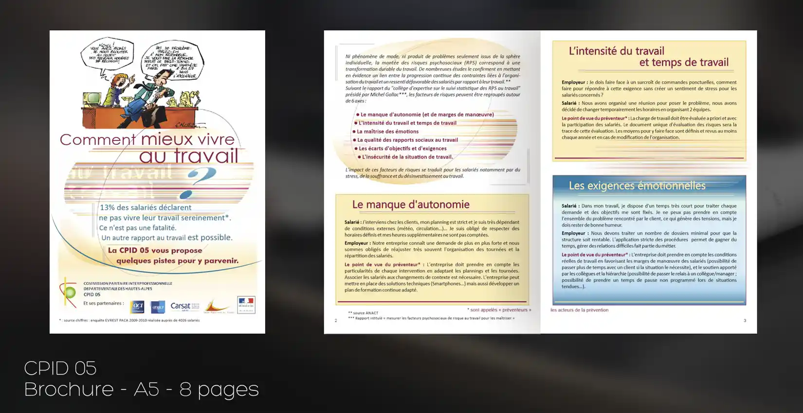 Création d'une brochure sur la sécurité au travail
