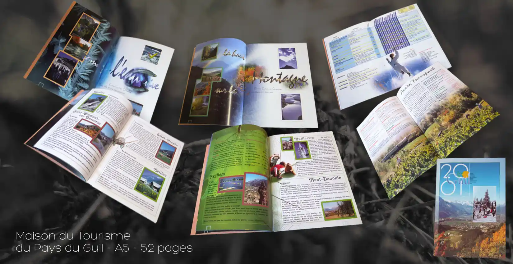 Création d'une brochure pour un Office de Tourisme
