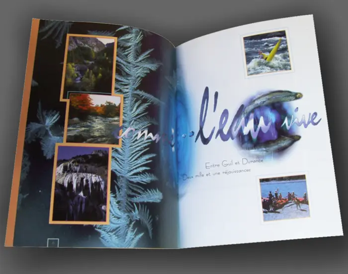 Création d'une brochure pour une maison du tourisme, création et mise en page