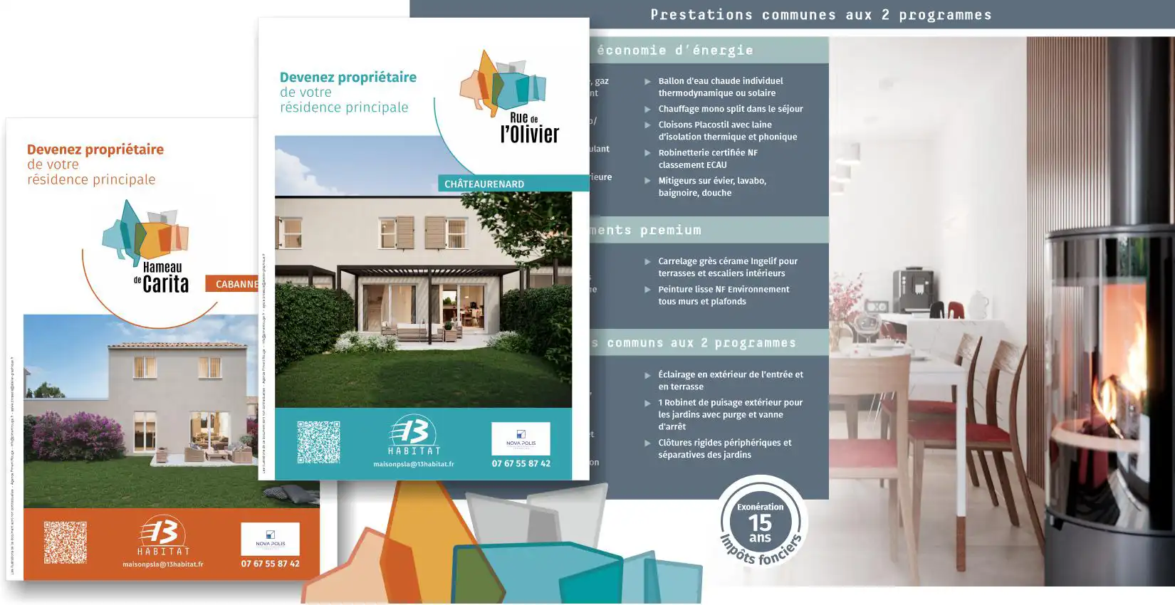 Création d'une brochure 8 pages pour un programme immobilier