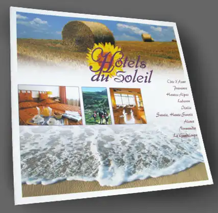 Création d'une brochure catalogue de séjours hôteliers en France et en Italie