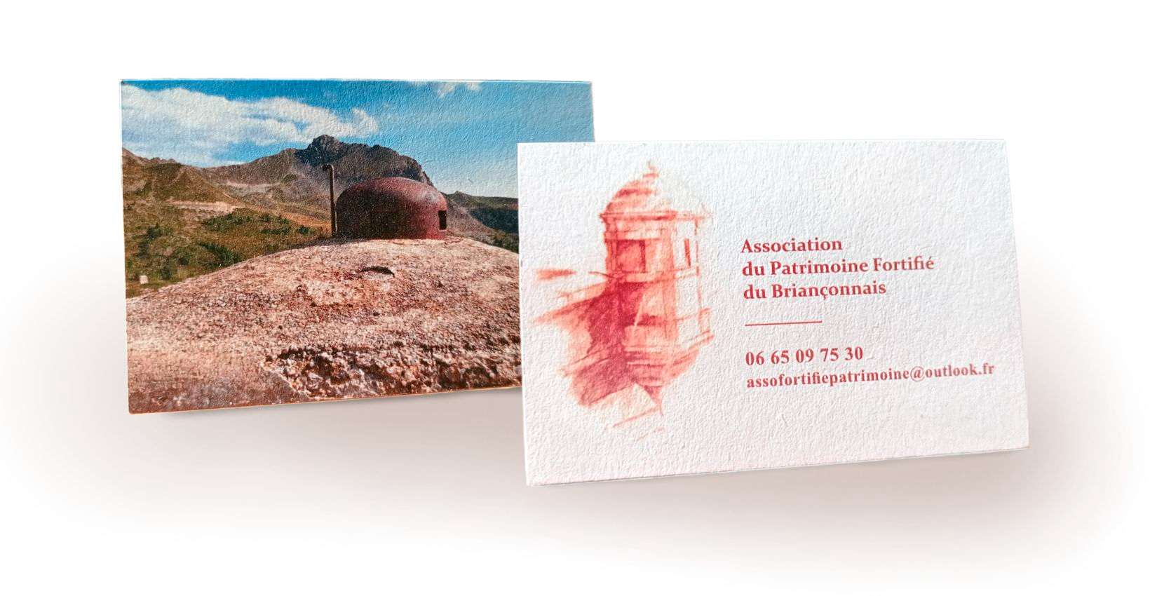 Création de carte de visite sur papier offset d'art