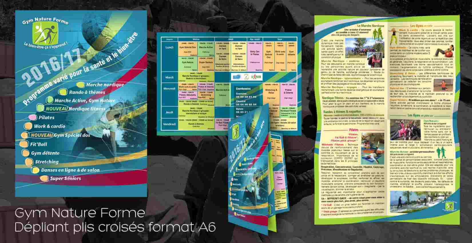 Création d'un dépliant annuel d'information pour une association sportive d'Embrun