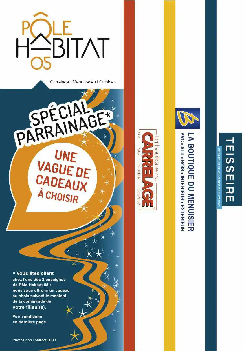 Création de dépliant commercial d'un groupement d'enseignes de l'habitat près de Gap