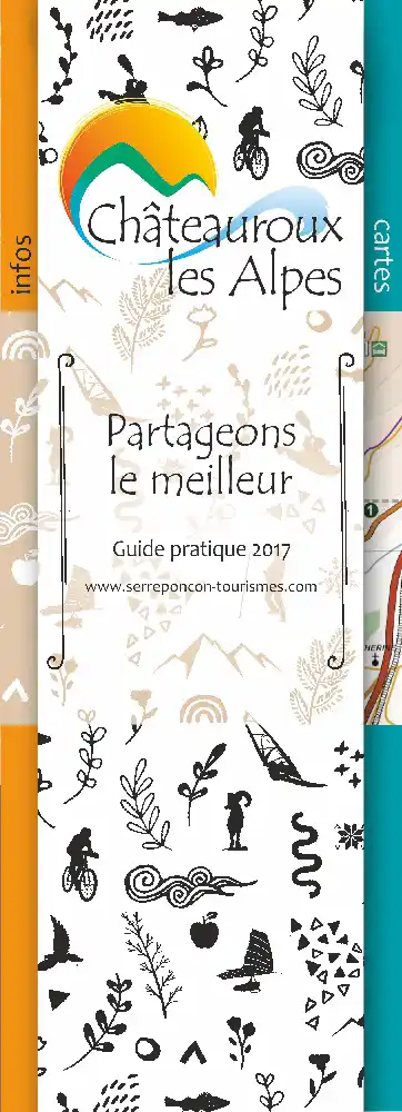 Création d'un dépliant d'information de la commune et Office de Tourisme de Châteauroux les Alpes