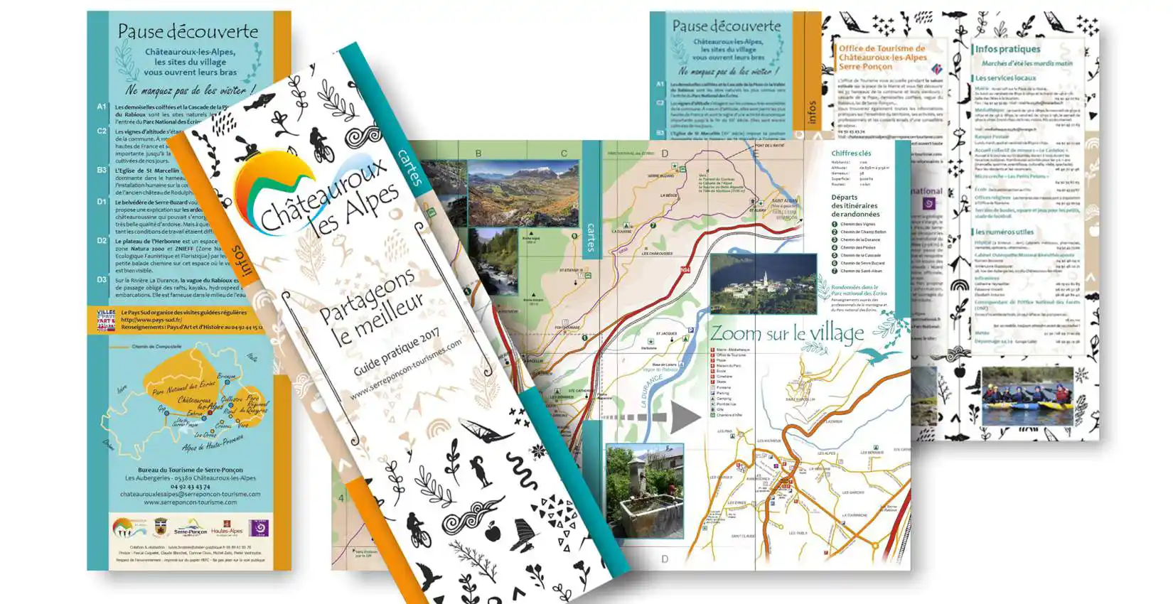 Création d'un dépliant d'information pour une commune touristique