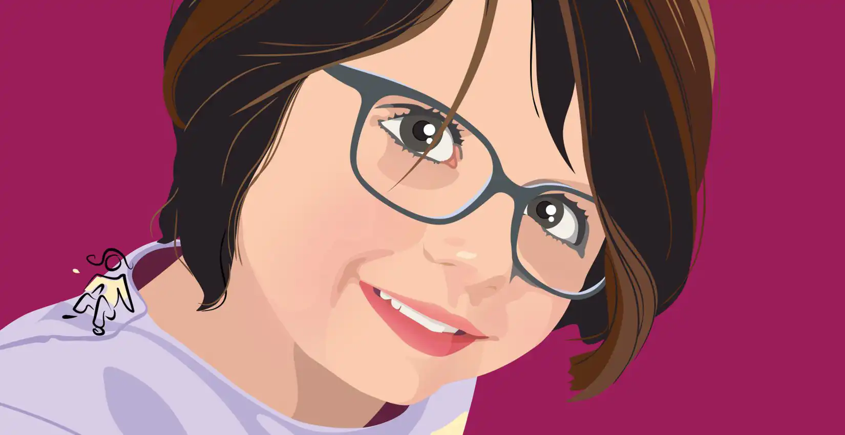 Dessin vectoriel en arts graphiques : portrait