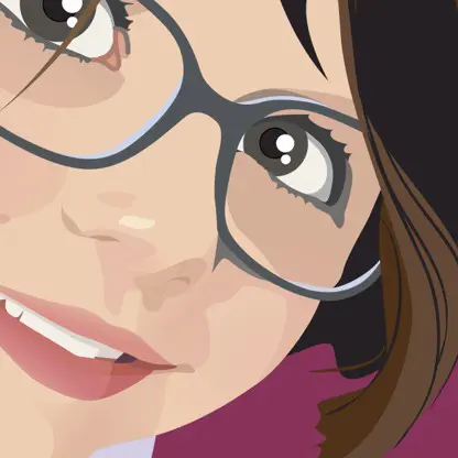 Création d'une illustration vectorielle couleur pour un portrait d'enfant