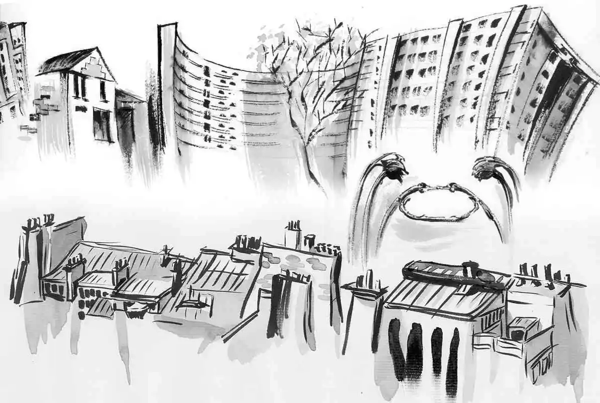 Création d'illustrations pour des documents internes du Groupe Bouygues