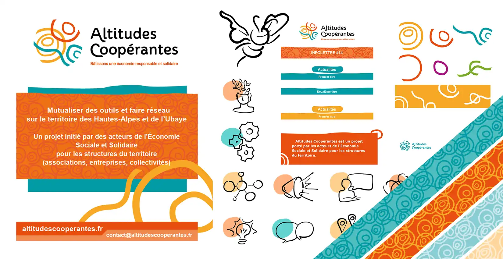 Identité visuelle pour une structure dédiée au développement de l'économie sociale et solidaire