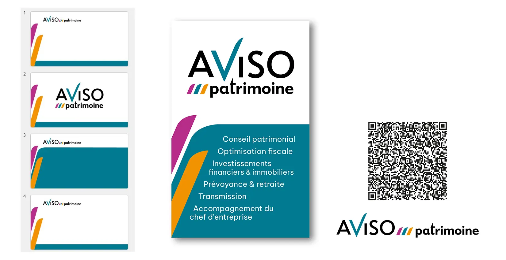 Identité graphique pour une entreprise de conseil en patrimoine en Pays Gapençais