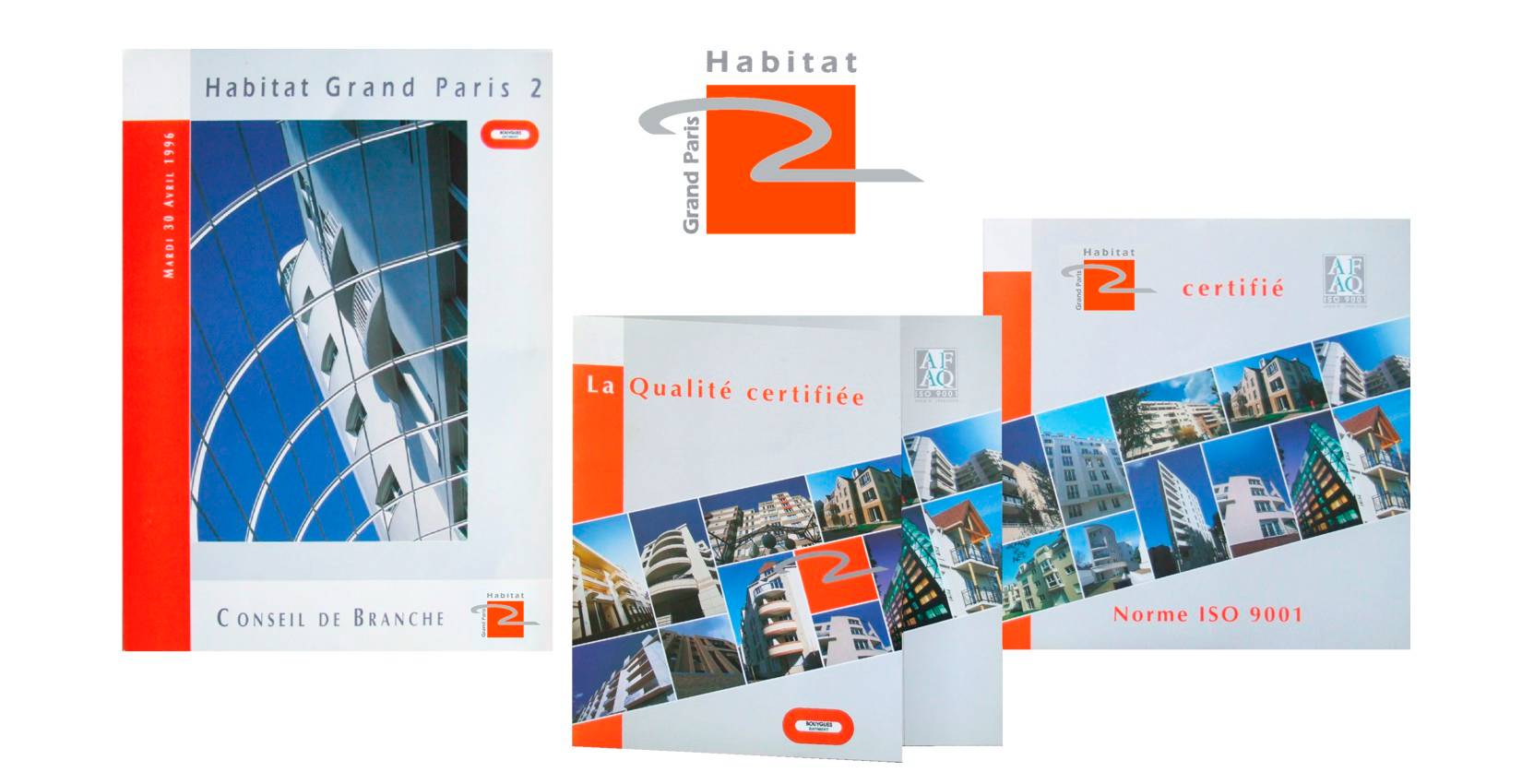 Logo Habitat Grand Paris 2, branche du Groupe Bouygues Bâtiment