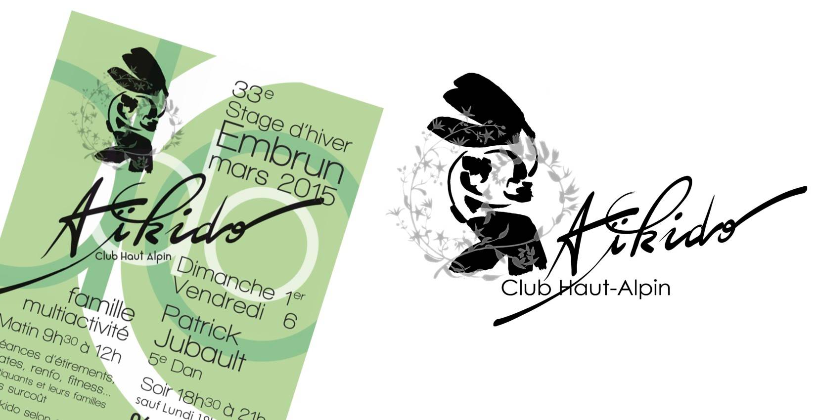Création du logo du club d'Aïkido d'Embrun
