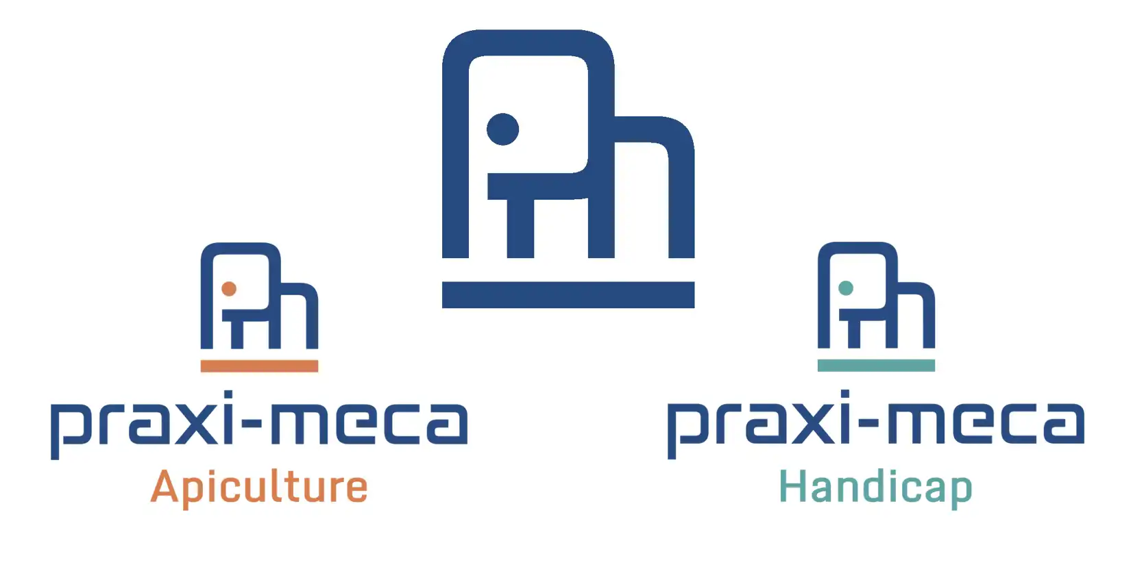 Logo et ses déclinaisons pour entreprise d'ingénierie et de vente d'équipements ergonomiques