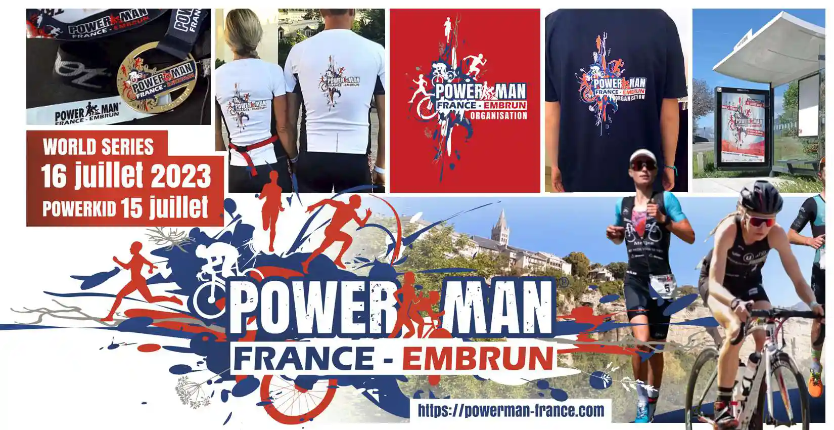 Sigle pour la coupe du monde de duathlon Powerman France à Embrun